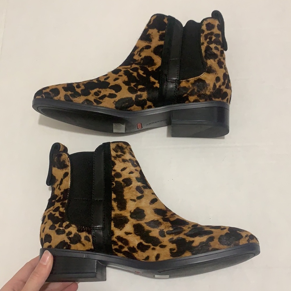Rockport | Animal Fur Cheetah Print Booties Size 8 NEW - Picture 6 of 16
